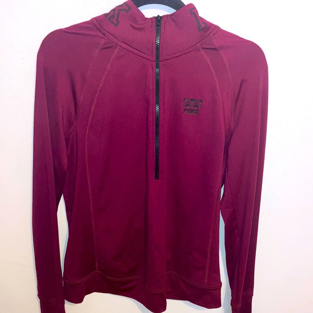 Pink Victoria’s Secret magenta half zip up